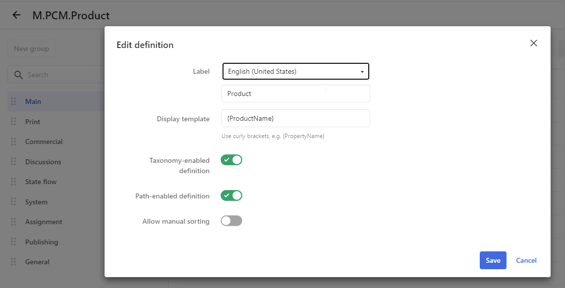 Sitecore Content Hub - Show products as a facet filter in search